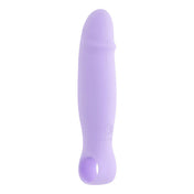 Silicone ABS-plastic vibrator vibration vibe thrusting thrust bullet speed stim stimulator stimulation pattern dildo dong penis shaft phallus phallic phallic-shaped crown tapered-crown ring-handle tapered petite discreet concealable smooth silky comfortable waterproof ergonomic compact versatile travel-ready travel usb-rechargeable eco-friendly adult-toys purple lavender