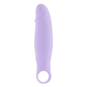 Silicone ABS-plastic vibrator vibration vibe thrusting thrust bullet speed stim stimulator stimulation pattern dildo dong penis shaft phallus phallic phallic-shaped crown tapered-crown ring-handle tapered petite discreet concealable smooth silky comfortable waterproof ergonomic compact versatile travel-ready travel usb-rechargeable eco-friendly adult-toys purple lavender