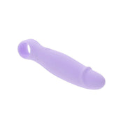 Silicone ABS-plastic vibrator vibration vibe thrusting thrust bullet speed stim stimulator stimulation pattern dildo dong penis shaft phallus phallic phallic-shaped crown tapered-crown ring-handle tapered petite discreet concealable smooth silky comfortable waterproof ergonomic compact versatile travel-ready travel usb-rechargeable eco-friendly adult-toys purple lavender