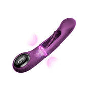 Silicone premium ABS-plastic vibe vibration vibrator vibrating dildo dong tapping tapping-finger textured nubby gspot g-spot pspot p-spot kink kinky ergonomic app-enabled adult-toys tempo purple