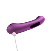 Silicone premium ABS-plastic vibe vibration vibrator vibrating dildo dong tapping tapping-finger textured nubby gspot g-spot pspot p-spot kink kinky ergonomic app-enabled adult-toys tempo purple