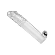TPR sleeve textured cock penis dick vibration vibrator vibe vibrating vibro ultra stretchy adult-toys cnb cock-and-ball clear