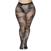 snake net tights fishnet pantyhose with snake pattern creepy cool halloween hosiery sexy patterned tights breathable nylon spandex reinforced toe edgy fashion diy costume hosiery fetish lingerie
