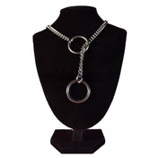 Stainless-steel chain accessories jewelry necklace choker collar choke-chain slip-chain jump-chain jump-rings pulling tugging tug-proof tugproof fetish fashion alt-fashion bdsm bondage domination submission control bdsm-play kink kinky kinky-play pet-play pup-play bedroom silver