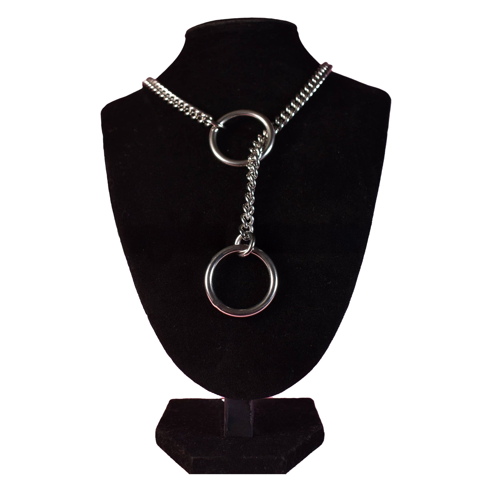 Stainless-steel chain accessories jewelry necklace choker collar choke-chain slip-chain jump-chain jump-rings pulling tugging tug-proof tugproof fetish fashion alt-fashion bdsm bondage domination submission control bdsm-play kink kinky kinky-play pet-play pup-play bedroom silver
