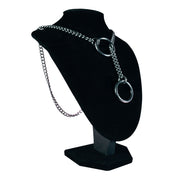 Stainless-steel chain accessories jewelry necklace choker collar choke-chain slip-chain jump-chain jump-rings pulling tugging tug-proof tugproof fetish fashion alt-fashion bdsm bondage domination submission control bdsm-play kink kinky kinky-play pet-play pup-play bedroom silver