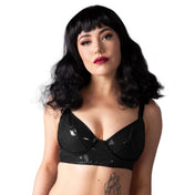 PVC vinyl polyester polyamide intimates lingerie bra hook-and-eye shoulder-straps adjustable glossy shiny flaunt simple sexy bdsm submission domination domme dominatrix mistress submissive female femme feminine womens red burgundy