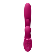 Pink Triple Motor G-Spot Flapper Vibrator with advanced thrusting and airwave technology.