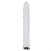 Glass Vibrator | Tapered tip and twisting textures with 10 speeds & rhythms