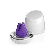 UV sanitizing vibrator, Tre vibrator, purple, waterproof, rechargeable, pleasure pod.