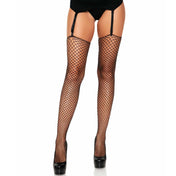 unfinished fishnet industrial net stockings spandex nylon black edgy hosiery lingerie Fetish Factory