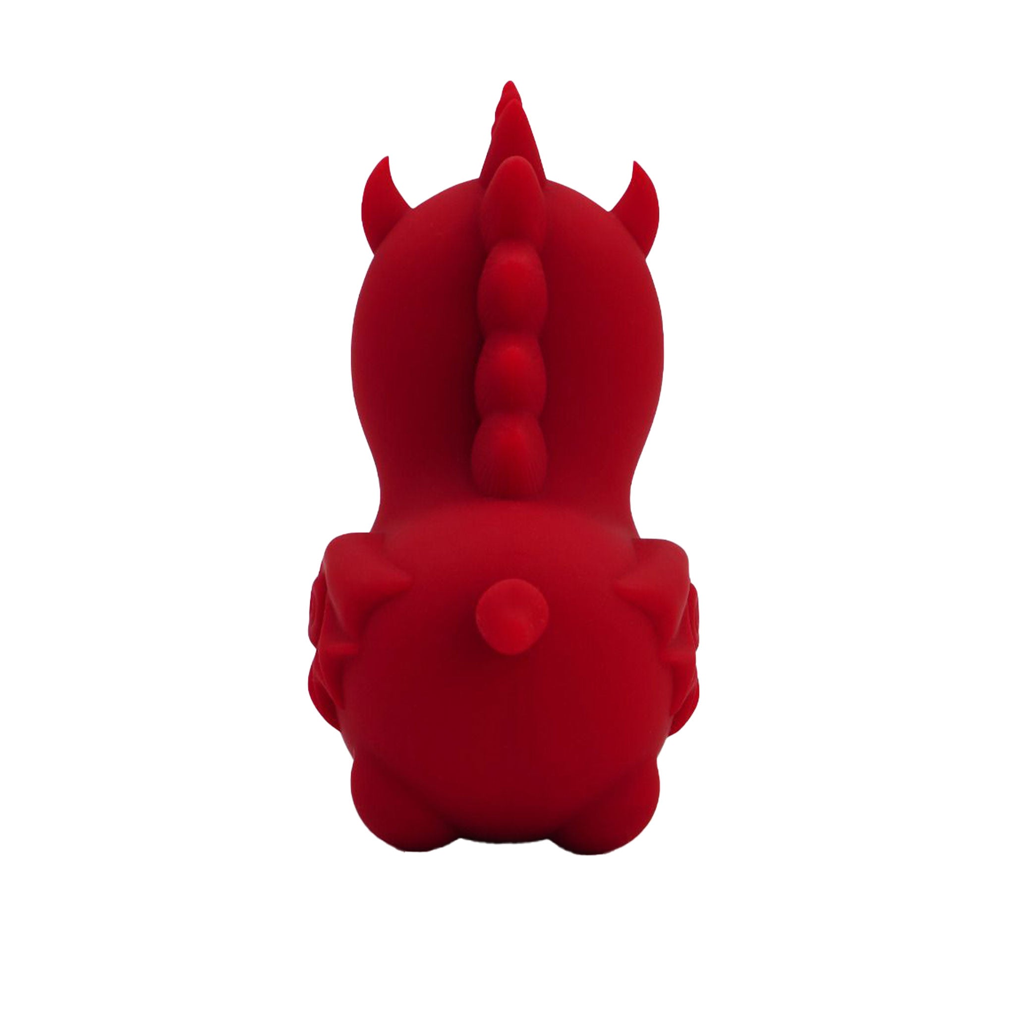 Silicone clitoral clit stimulation stimulator vibrator vibe vibration mini unicorn blaze diablo forked fork tongue swish swishing magical dreamlike devil demon red