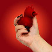 Silicone clitoral clit stimulation stimulator vibrator vibe vibration mini unicorn blaze diablo forked fork tongue swish swishing magical dreamlike devil demon red