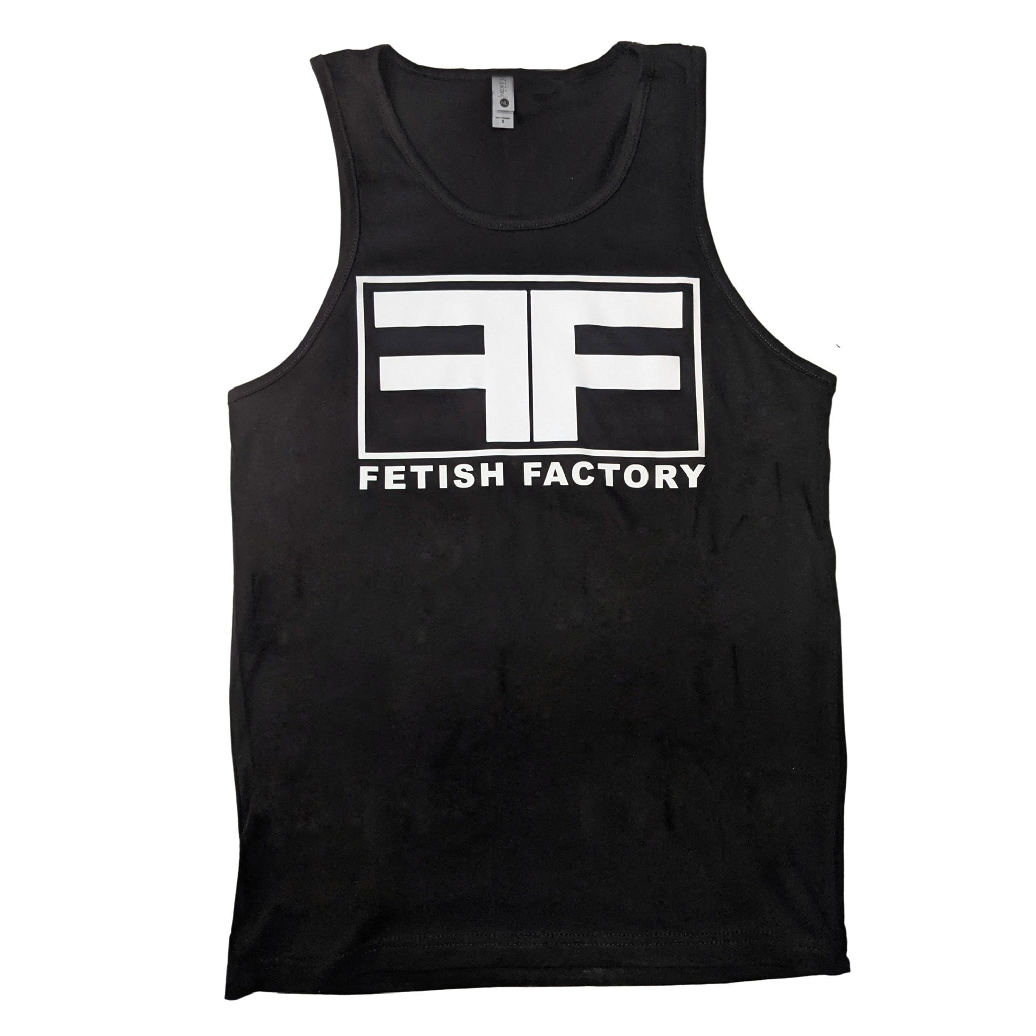 Cotton top tank tanktop tank-top crew sleeveless ff fetish-factory fetish factory logo unisex branded branded-merch black