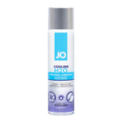 Jo H2O Cooling Lube bottle with minty freshness and cooling sensation for ultimate pleasure.