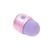 Mini pink tapping vibrator, 5-speed silicone vibe, compact travel-friendly design.
