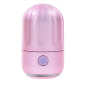 Mini pink tapping vibrator, 5-speed silicone vibe, compact travel-friendly design.