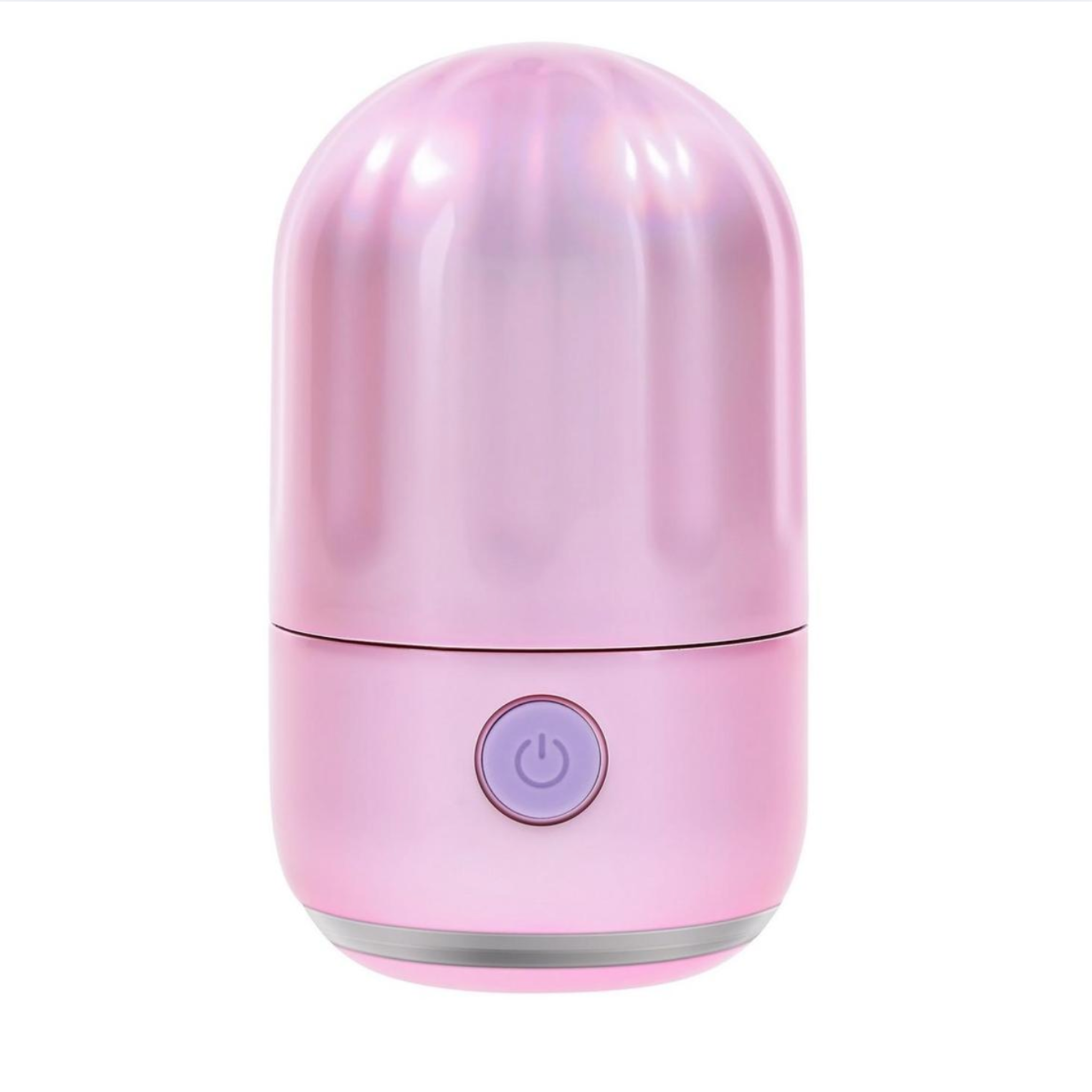 Mini pink tapping vibrator, 5-speed silicone vibe, compact travel-friendly design.