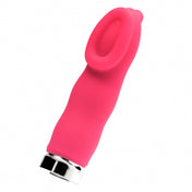 Silicone vibrator vibrating vibration vibe bullet clitoral clitoris clitoral stim stimulator stimulating stimulation unique cupped-head powerhouse submersible waterproof-seal sexual-wellness tickle toe-curling pleasure valentines gifts adult-toys pink