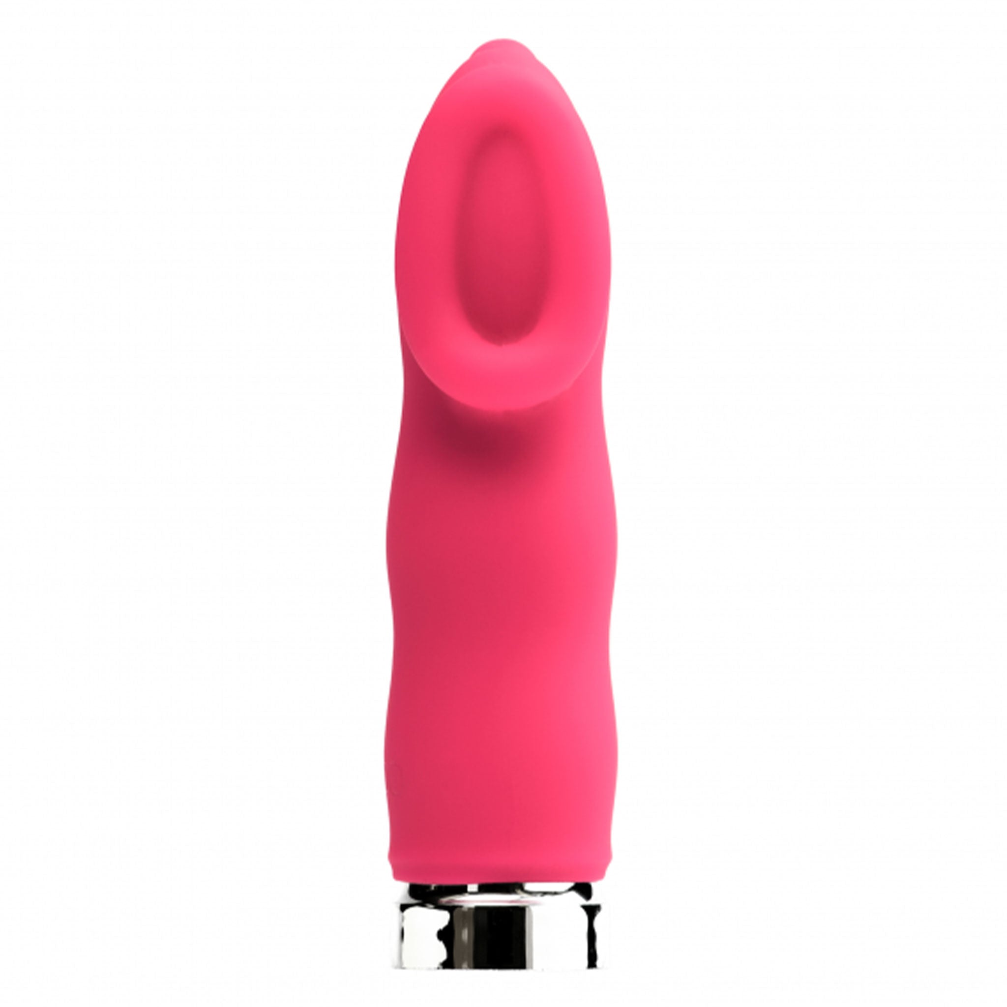 Silicone vibrator vibrating vibration vibe bullet clitoral clitoris clitoral stim stimulator stimulating stimulation unique cupped-head powerhouse submersible waterproof-seal sexual-wellness tickle toe-curling pleasure valentines gifts adult-toys pink