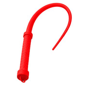 Silicone whip flogger flexible thin tail kinky kink must-have impact-play impact-toys adult-toys red