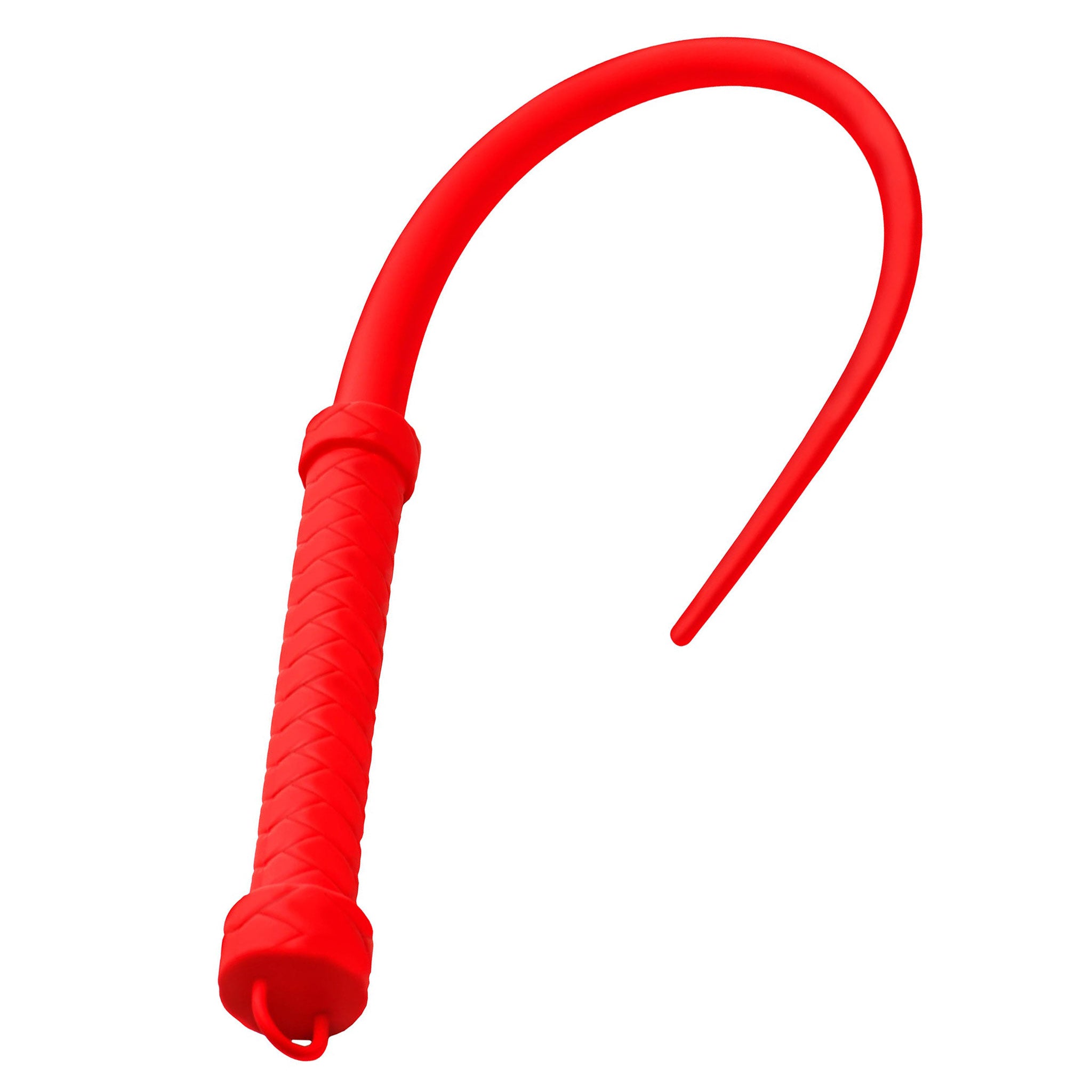 Silicone whip flogger flexible thin tail kinky kink must-have impact-play impact-toys adult-toys red