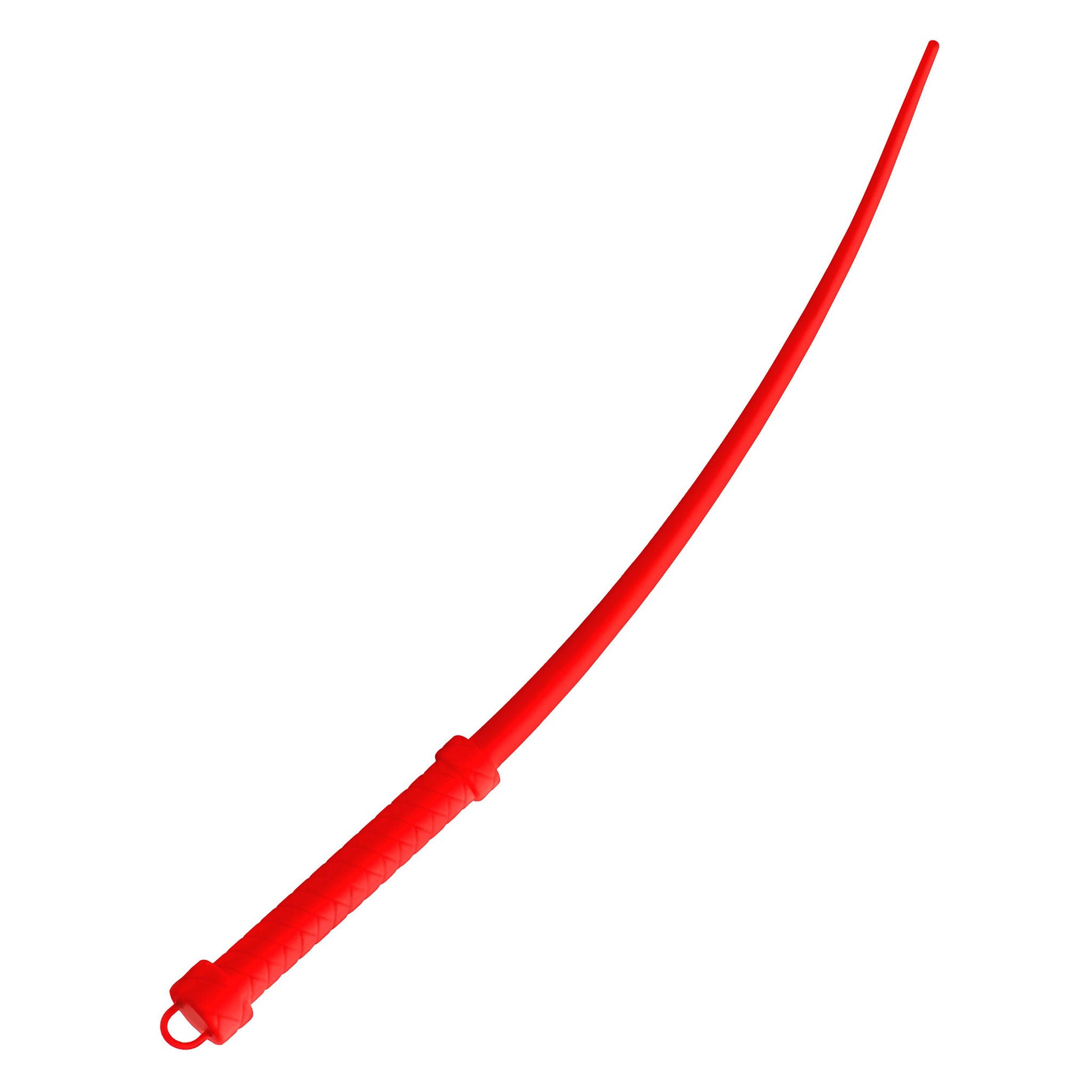Silicone whip flogger flexible thin tail kinky kink must-have impact-play impact-toys adult-toys red