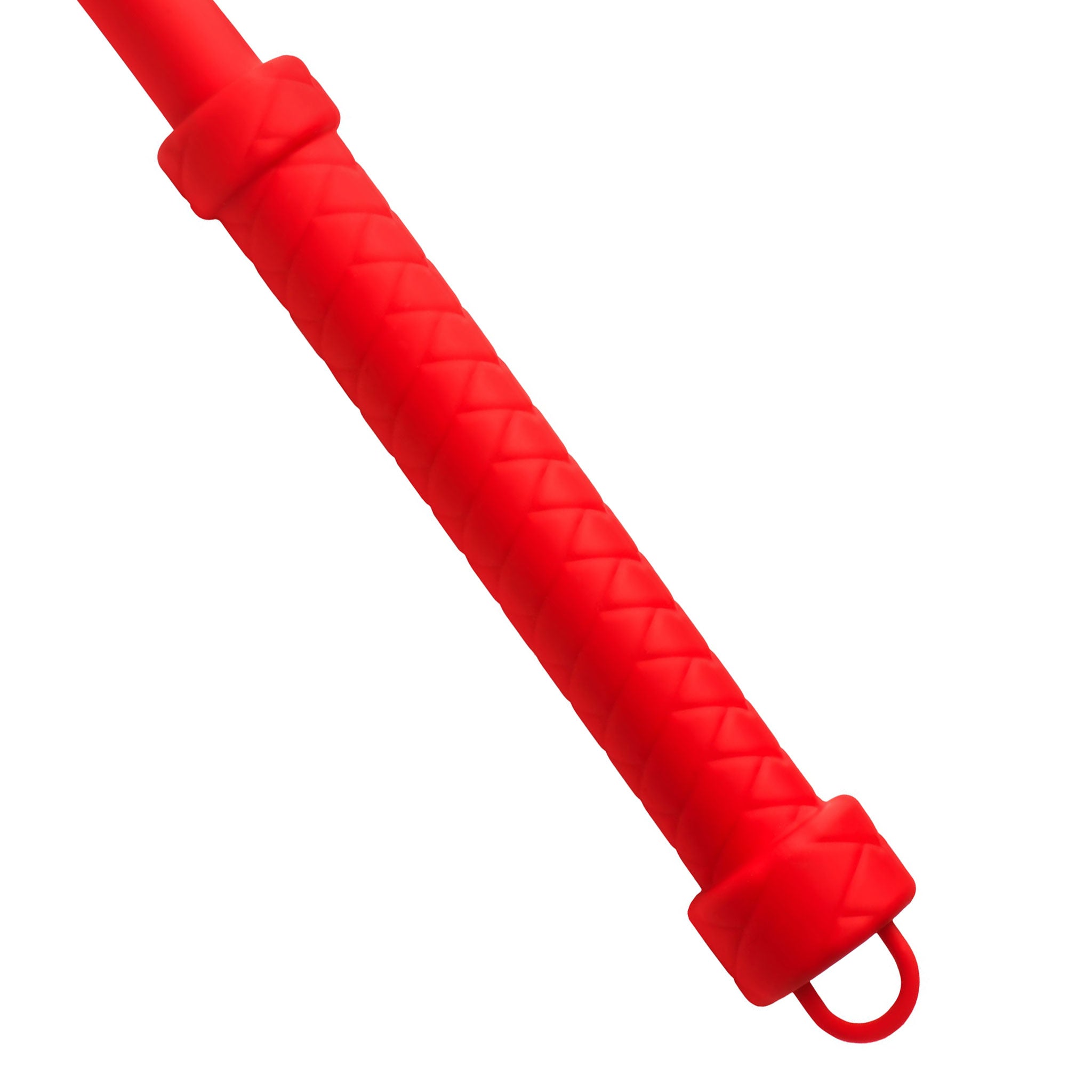 Silicone whip flogger flexible thin tail kinky kink must-have impact-play impact-toys adult-toys red