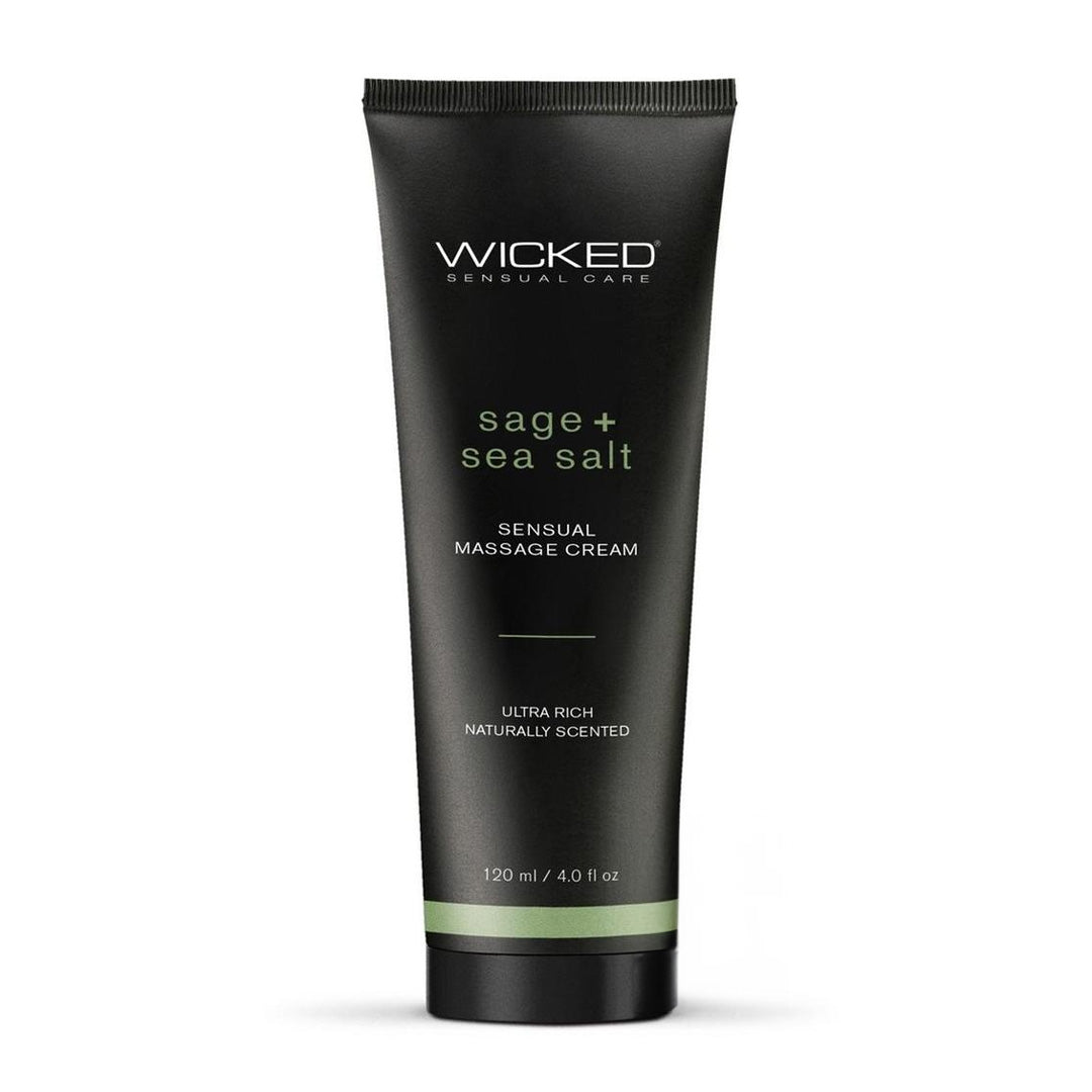 Wicked Sensual Massage Cream - Sage & Sea Salt 4Oz