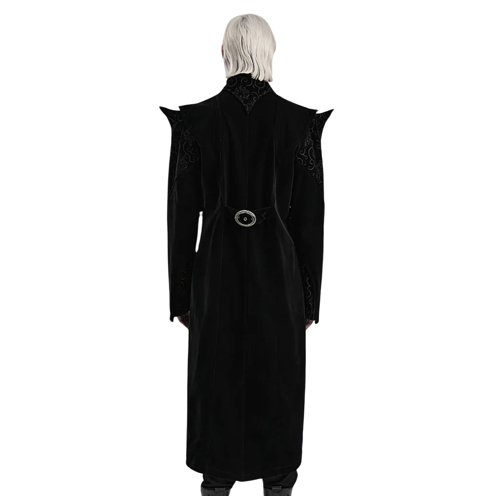 Vampire Velvet Tail Coat with Spike Shoulders
