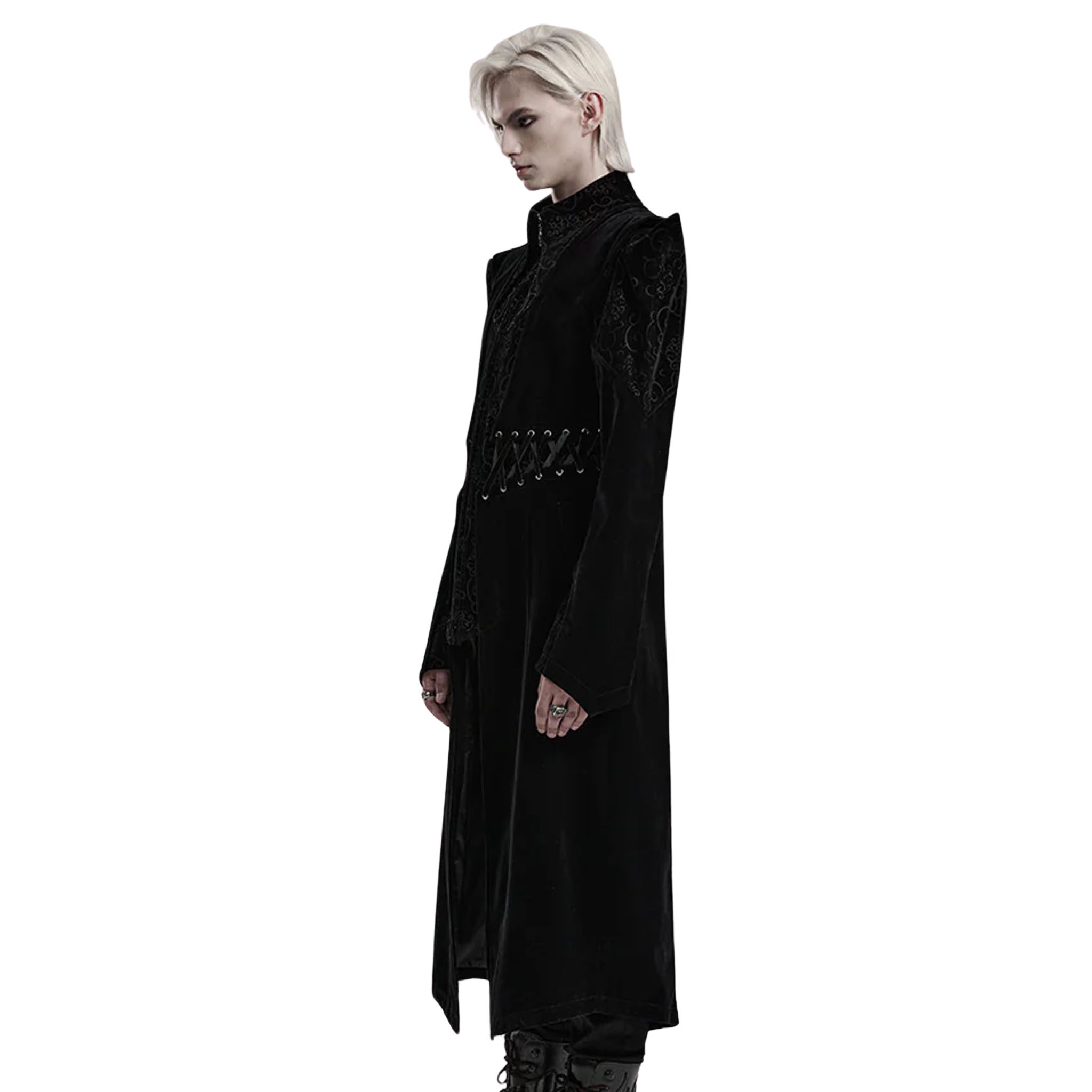 Vampire Velvet Tail Coat with Spike Shoulders