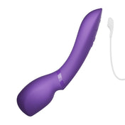 Silicone wand vibrator vibrating vibration vibe massager massaging flexible bendable bendy body neck cordless app-enabled bluetooth versatile ergonomic discreet couples adult-toys