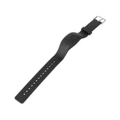 Silicone seamless stainless steel wristband remote control wireless stimulator vibrator black