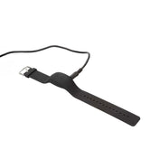 Silicone seamless stainless steel wristband remote control wireless stimulator vibrator black