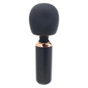 Rechargeable Silicone Thick Wand - Black/Rose Gold