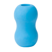 Zolo Squeezable & Textured Mini Double Bubble Male Masturbator  Blue