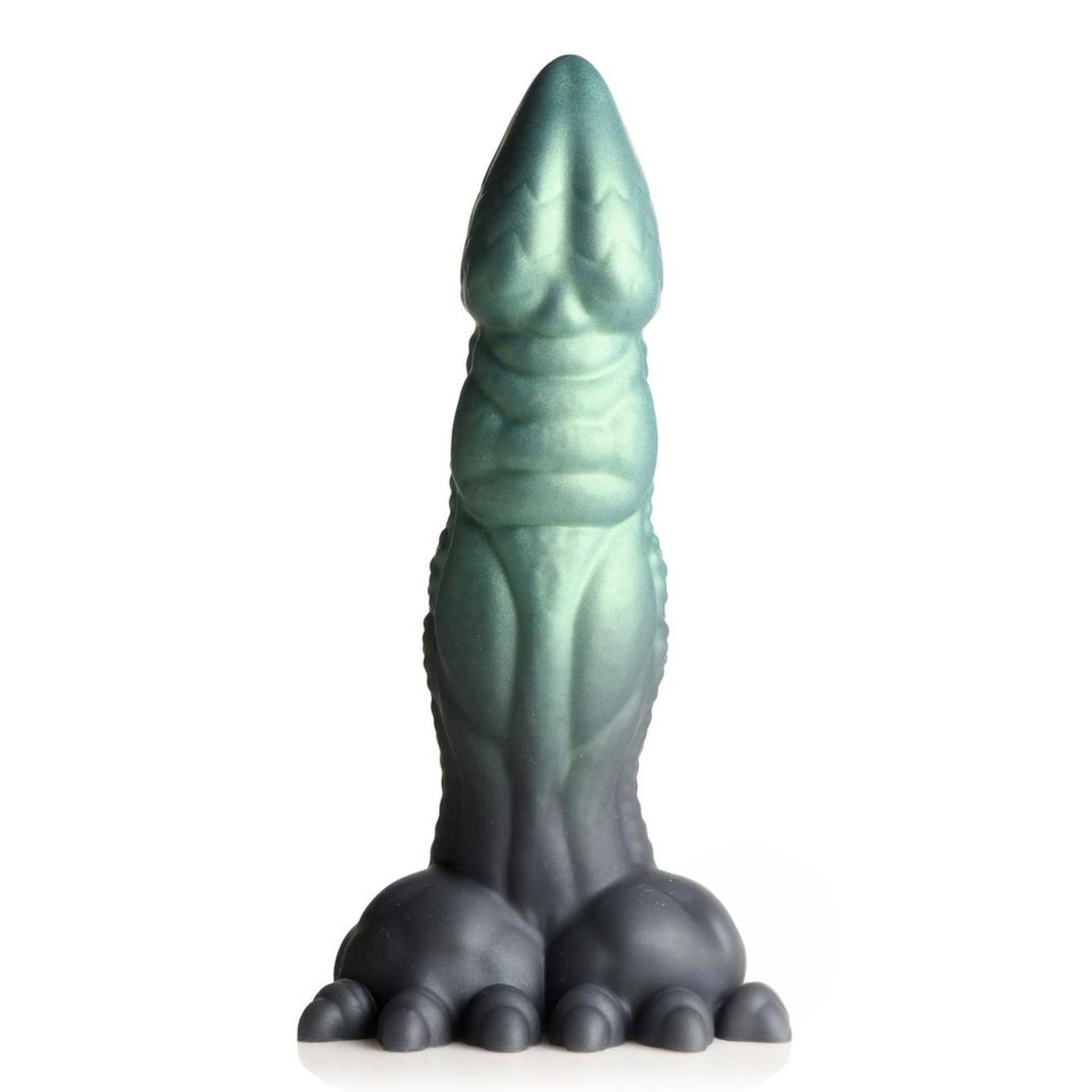 Creature Cocks Dickosaur Dinosaur Silicone Dildo - Green/Black