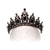 Gold Metal Gemmed Tiara Crown