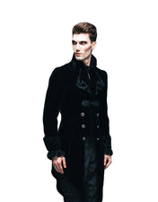 Vintage Gothic Velvet Swallow Tail Jacket