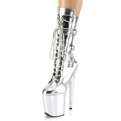 Platform 8 Inch Calf Boot with Buckles DISC