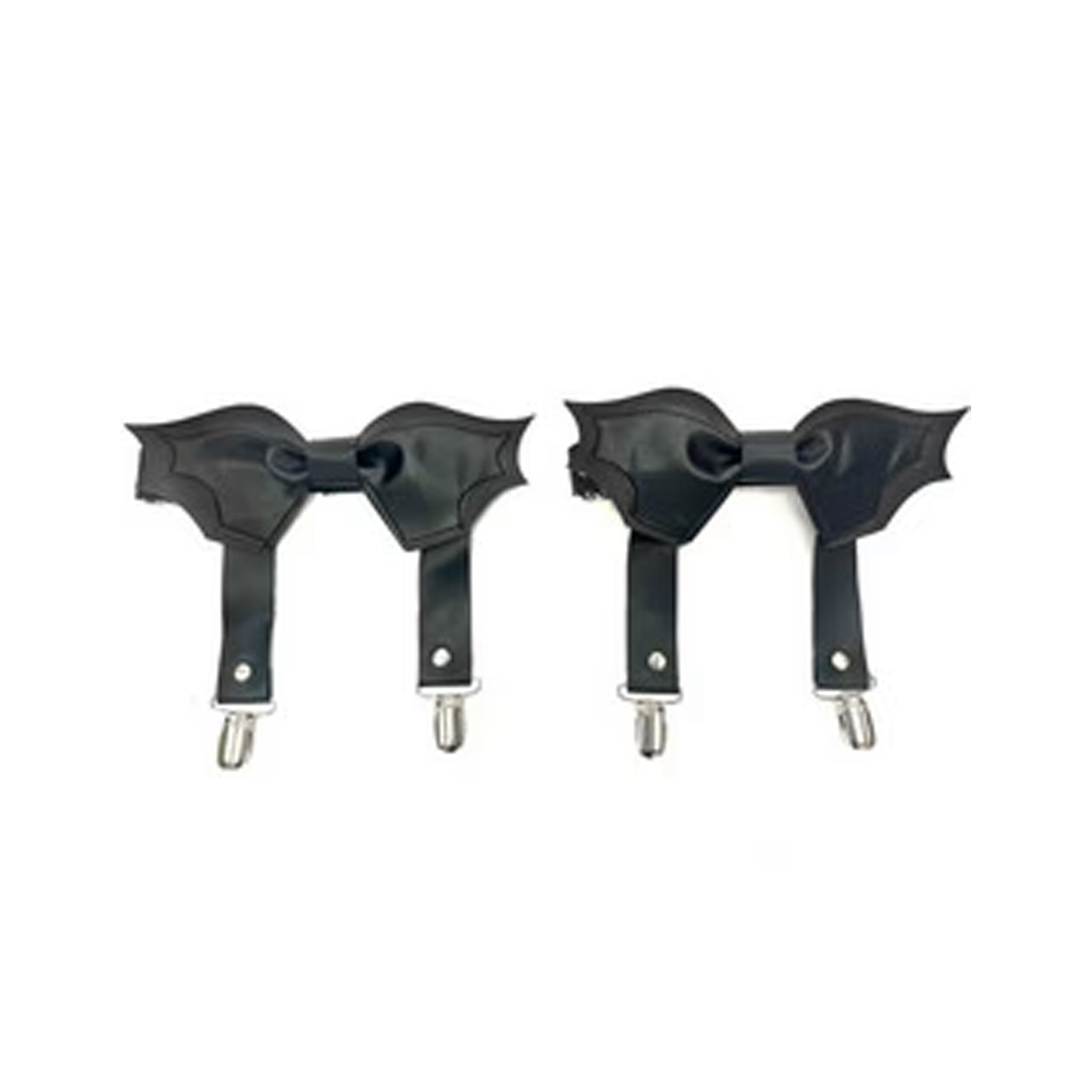 Double Layer Bat Wings Leg Garters 2 pc Set O/S