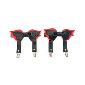 Double Layer Bat Wings Leg Garters 2 pc Set O/S