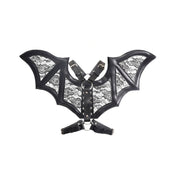 Lace Vegan Leather Bat Wings Harness O/S
