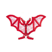 Lace Vegan Leather Bat Wings Harness O/S