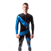 Mens Two Tone Latex Helix Catsuit