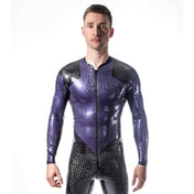 Stained Glass Textured Latex Atlas Catsuit