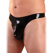 Latex Pouch Thong