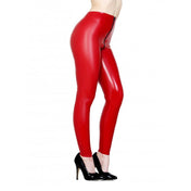 3-Way Zip Through  Latex Leggings
