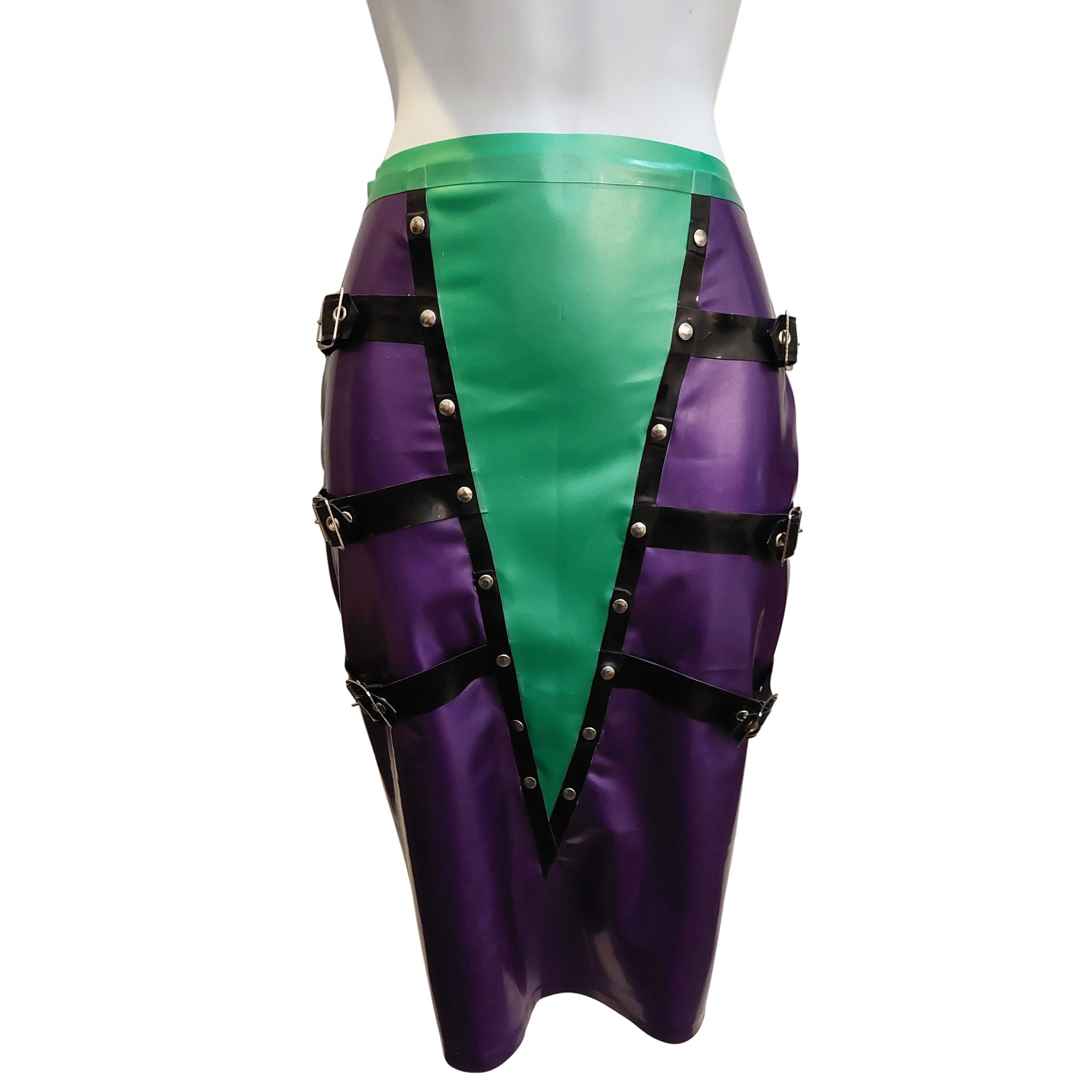 Paramour Latex Buckle Skirt  XL