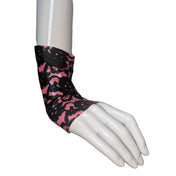 Latex Lace Fingerless Short Gloves